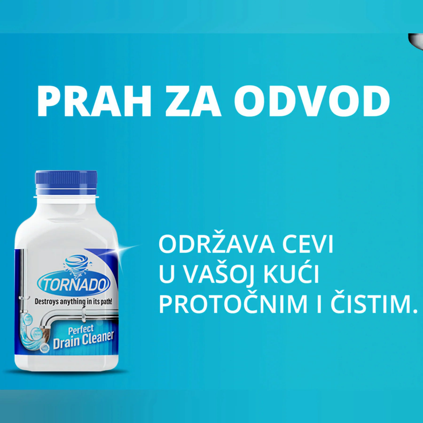 Tornado prah za odvod '2+1 Gratis' + 5 poklona