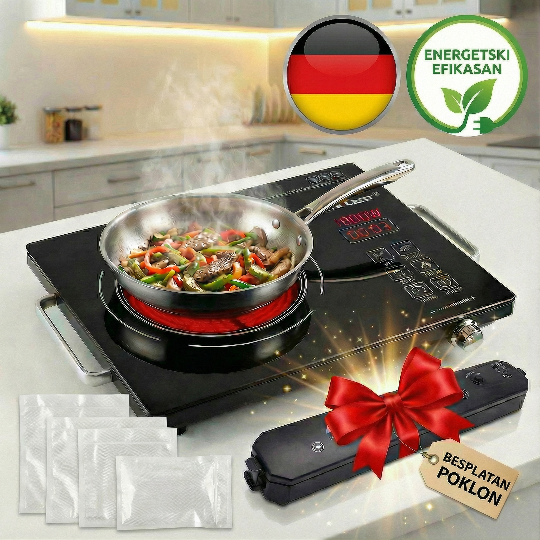 TermoMaster™ 3500W + POKLON Aparat za vakumiranje hrane